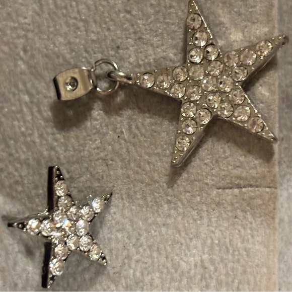 Star Rhinestone Dangle Earrings - Picture 5 of 9